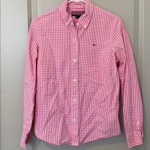 Pink Gingham Women’s Vineyard Vibes Button Down